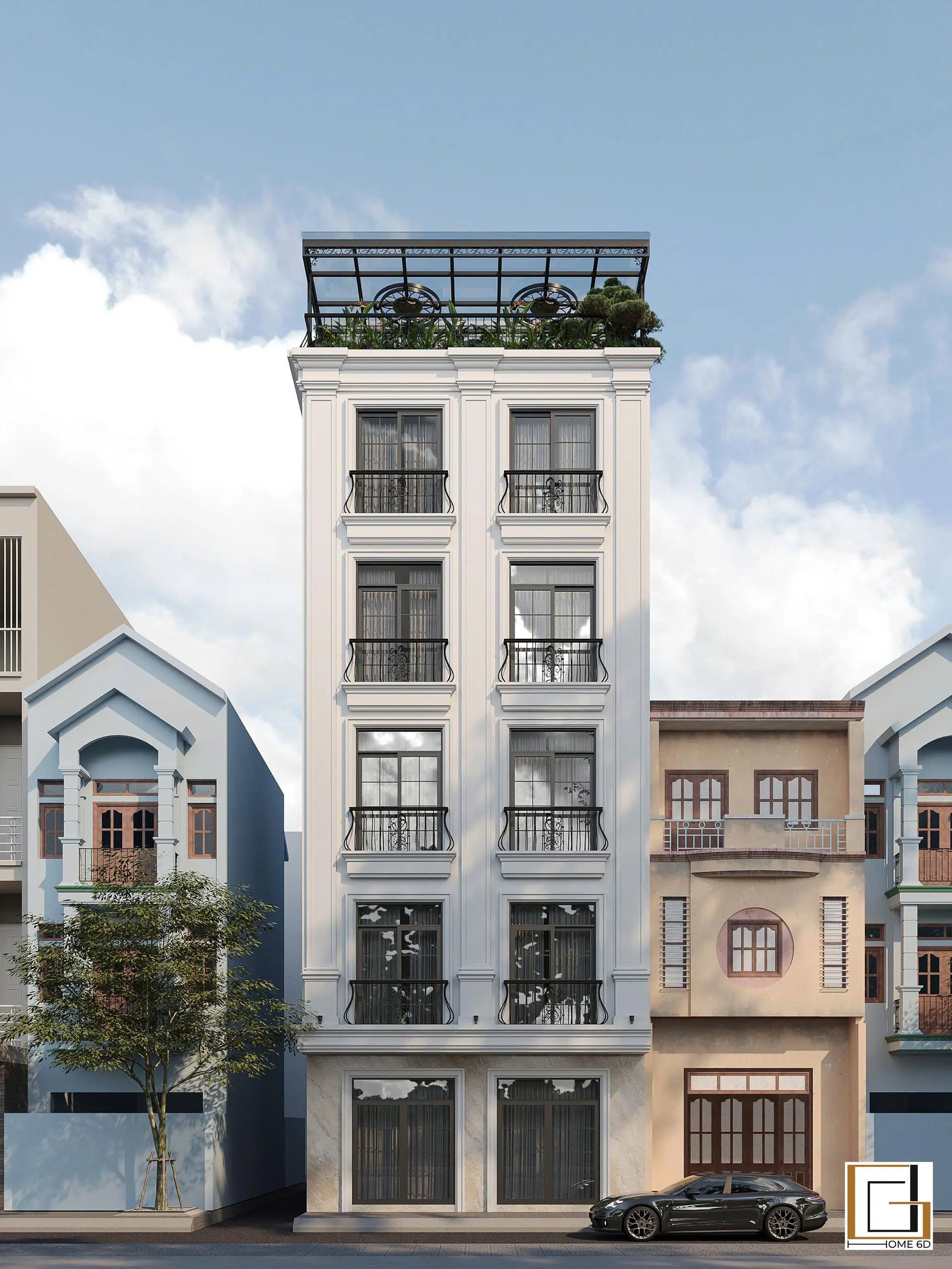 THIẾT KẾ NHÀ PHỐ –  PHONG CÁCH NEOCLASSIC – HÀ NỘI – CHỊ HƯƠNG