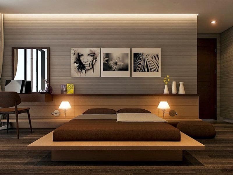 thiết kế phòng ngủ cho người già khó ngủ
