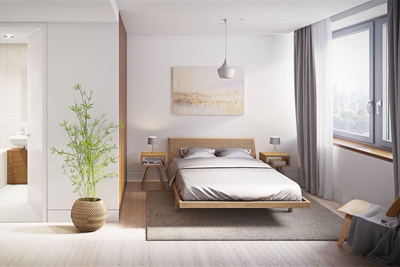 thiết kế phòng ngủ cho người già khó ngủ