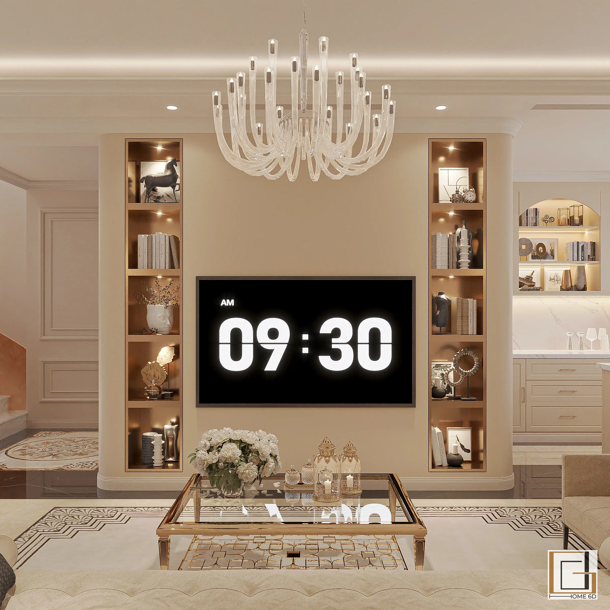 THIẾT KẾ NỘI THẤT CÔNG TRÌNH NHÀ Ở DÂN DỤNG – PHONG CÁCH NEOCLASSIC – ANH HÙNG – HÀ NỘI