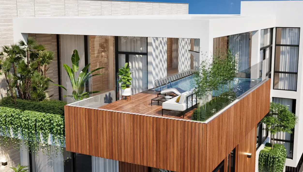 Thiết Kế Sân Thượng Đẹp Cho Nhà Ống