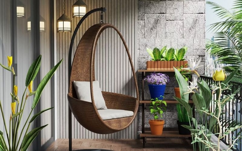 tiểu cảnh ban công chung cư đẹp