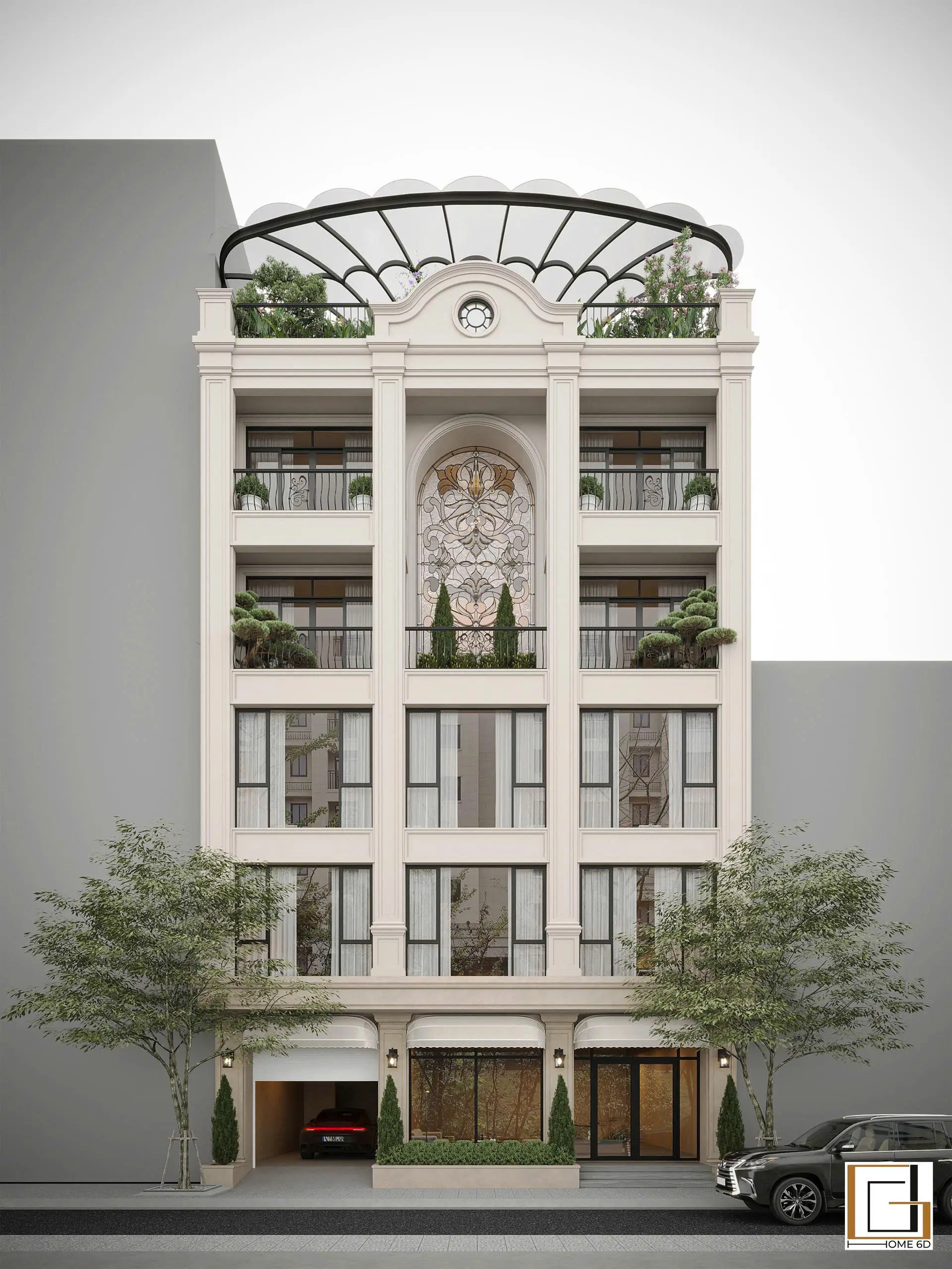 THIẾT KẾ NGOẠI THẤT PHÚC LỢI BUILDING – PHONG CÁCH NEOCLASSIC – HÀ NỘI – CHỊ LAM