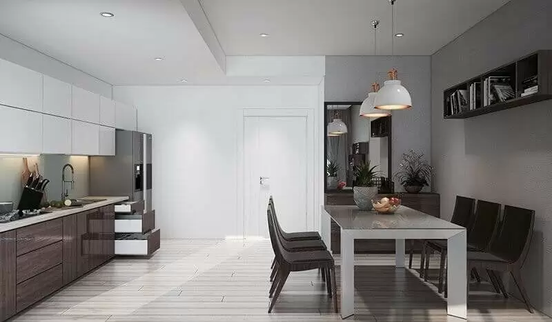 trần thạch cao phòng bếp