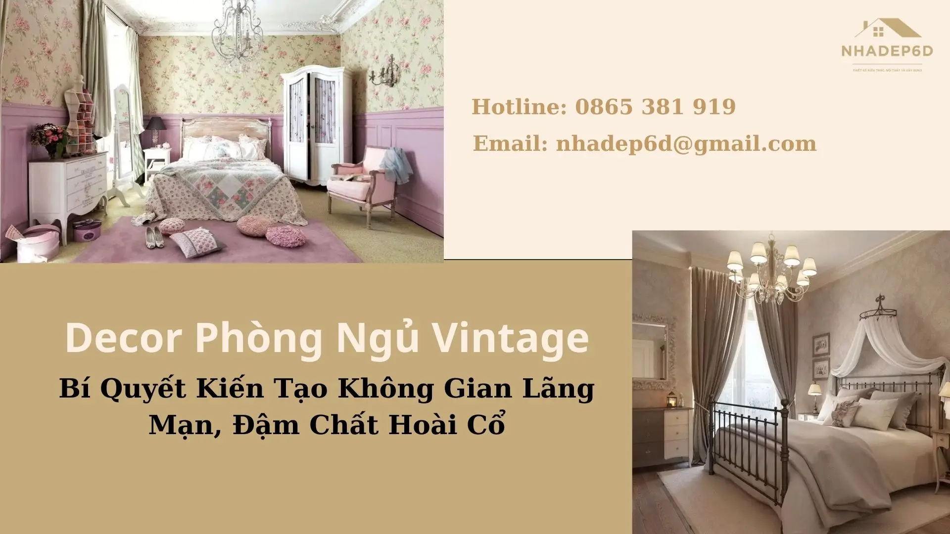 Decor Phòng Ngủ Vintage: Bí Quyết Kiến Tạo Không Gian Lãng Mạn, Đậm Chất Hoài Cổ