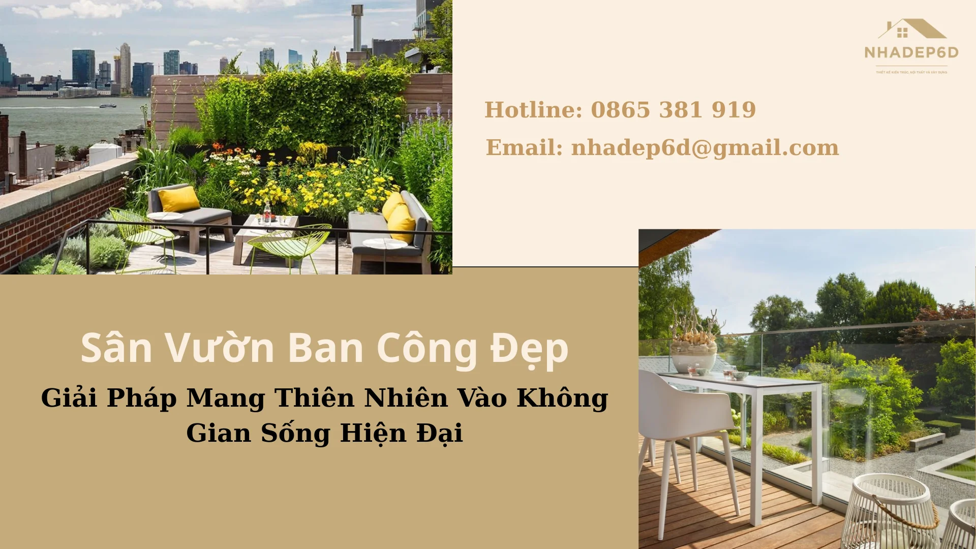 Sân Vườn Ban Công Đẹp – Giải Pháp Mang Thiên Nhiên Vào Không Gian Sống Hiện Đại