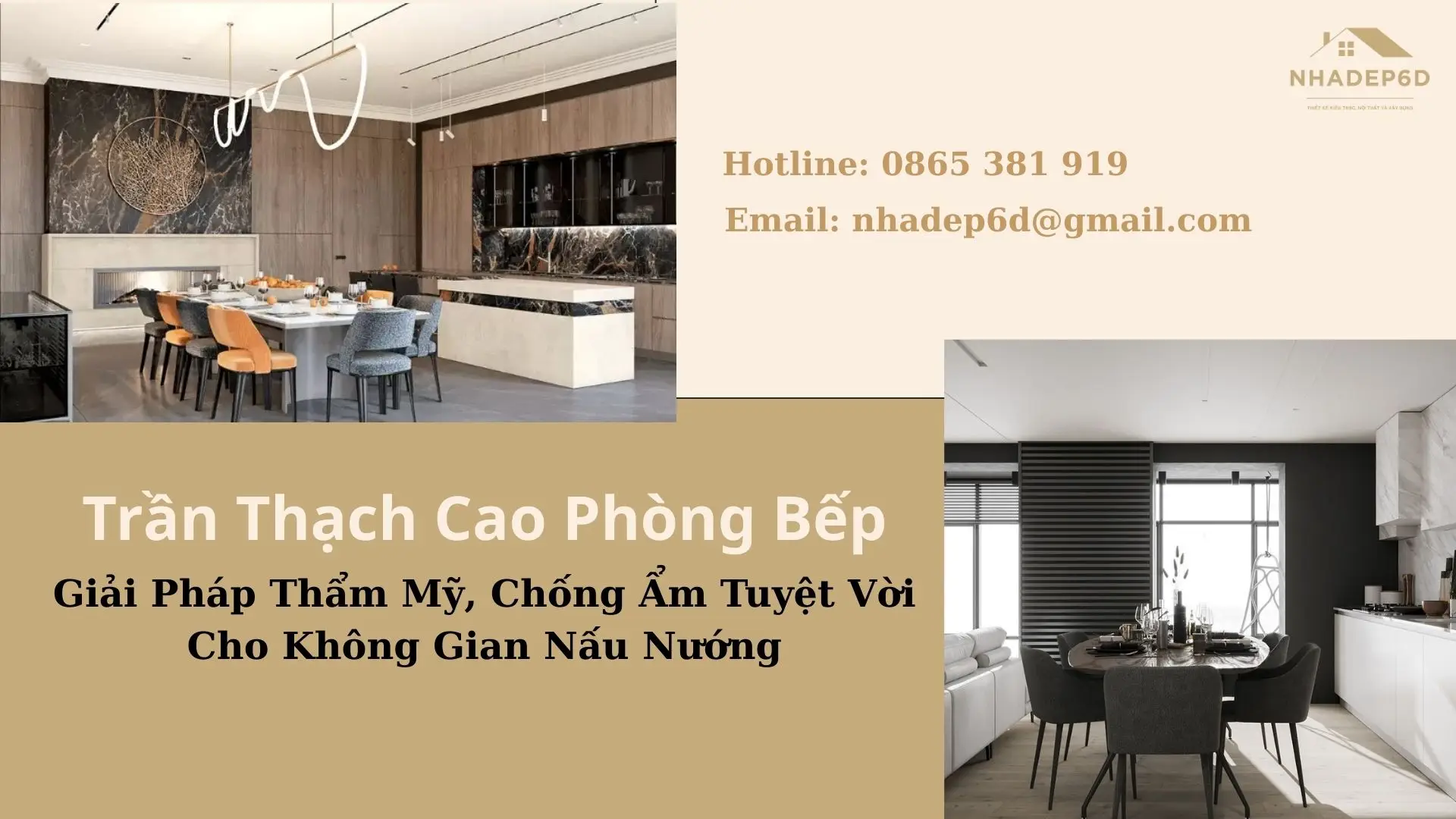 Trần Thạch Cao Phòng Bếp: Giải Pháp Thẩm Mỹ, Chống Ẩm Tuyệt Vời Cho Không Gian Nấu Nướng