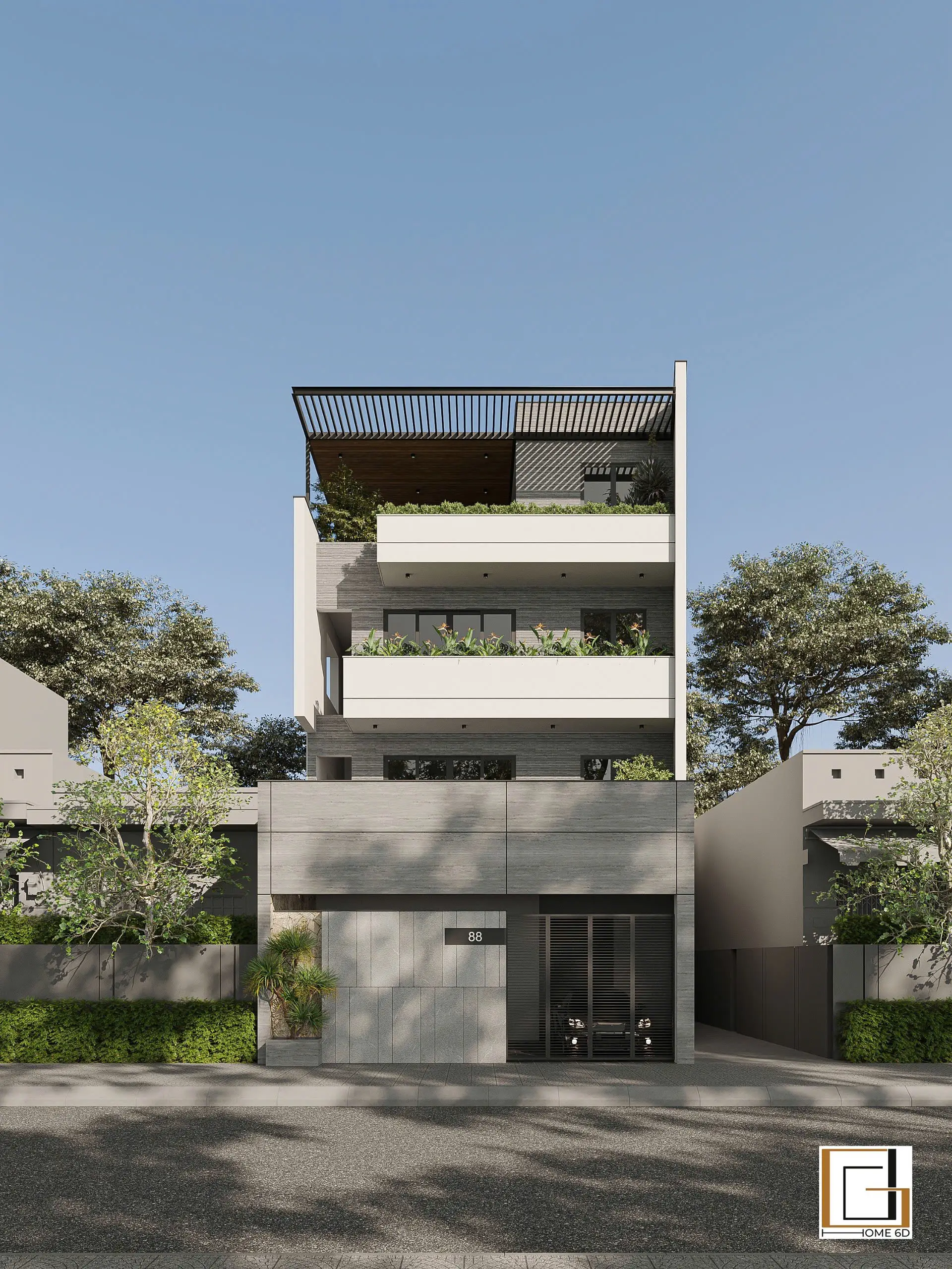 THIẾT KẾ NGOẠI THẤT LT VILLA – PHONG CÁCH HIỆN ĐẠI – ANH THANH – HƯNG YÊN