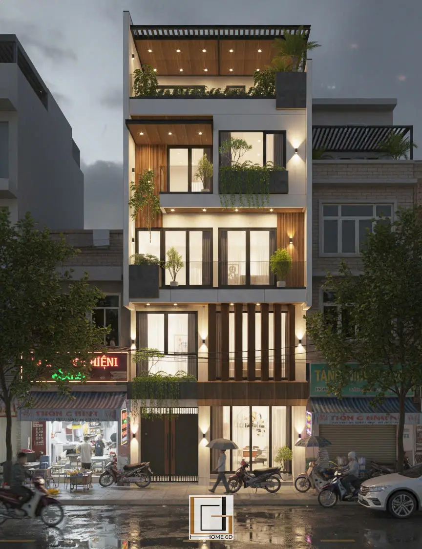 THIẾT KẾ NGOẠI THẤT DỆT LK – PHONG CÁCH HIỆN ĐẠI – NINH BÌNH