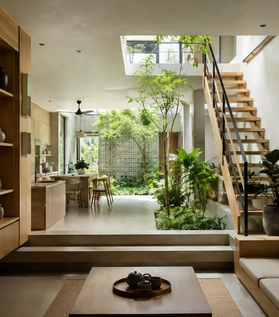 Ảnh đại diện Nội thất nhà phố có sân trong – Courtyard House tại Hải Phòng