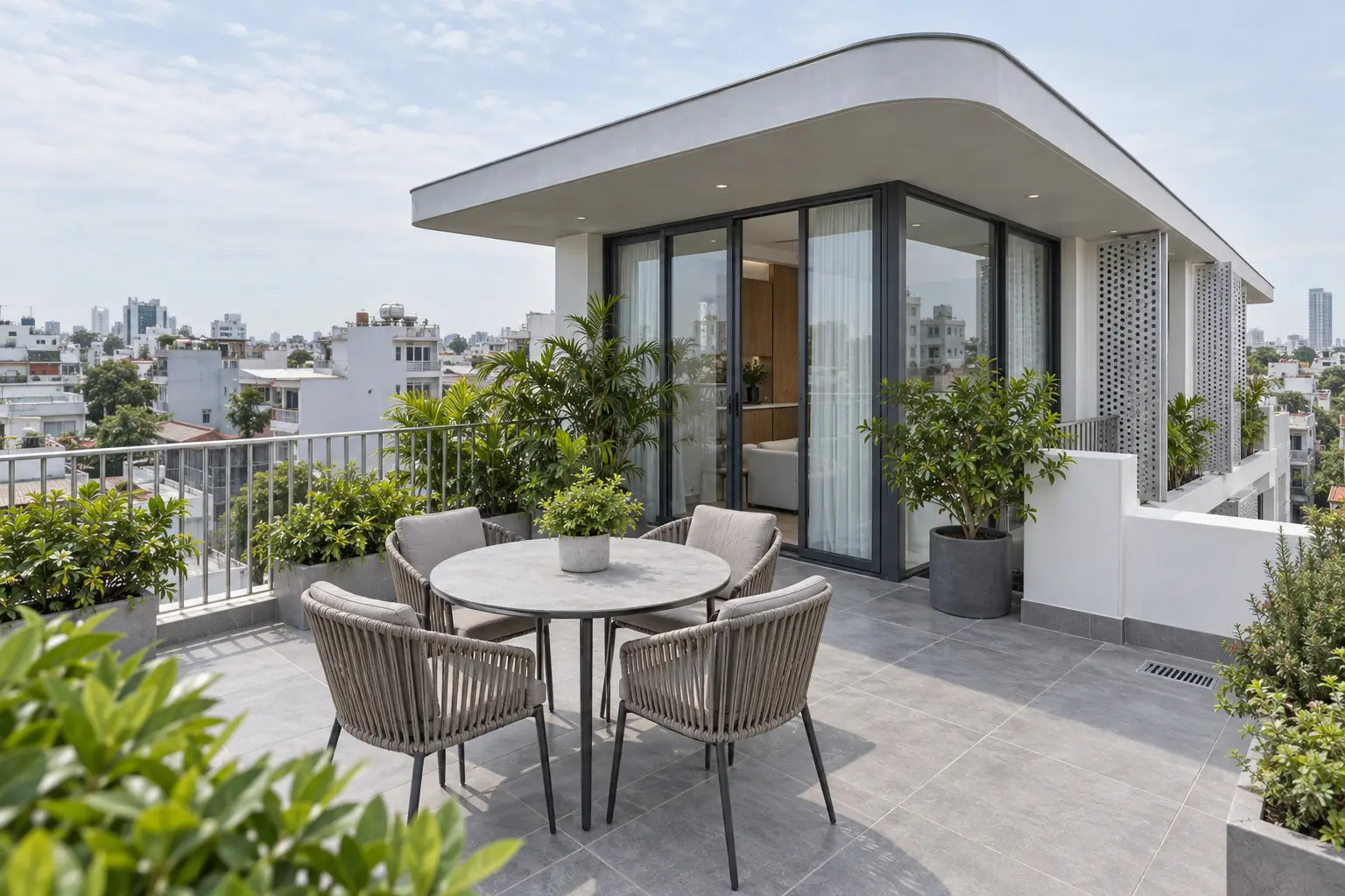 Bạch Vân — sân thượng và góc thư giãn