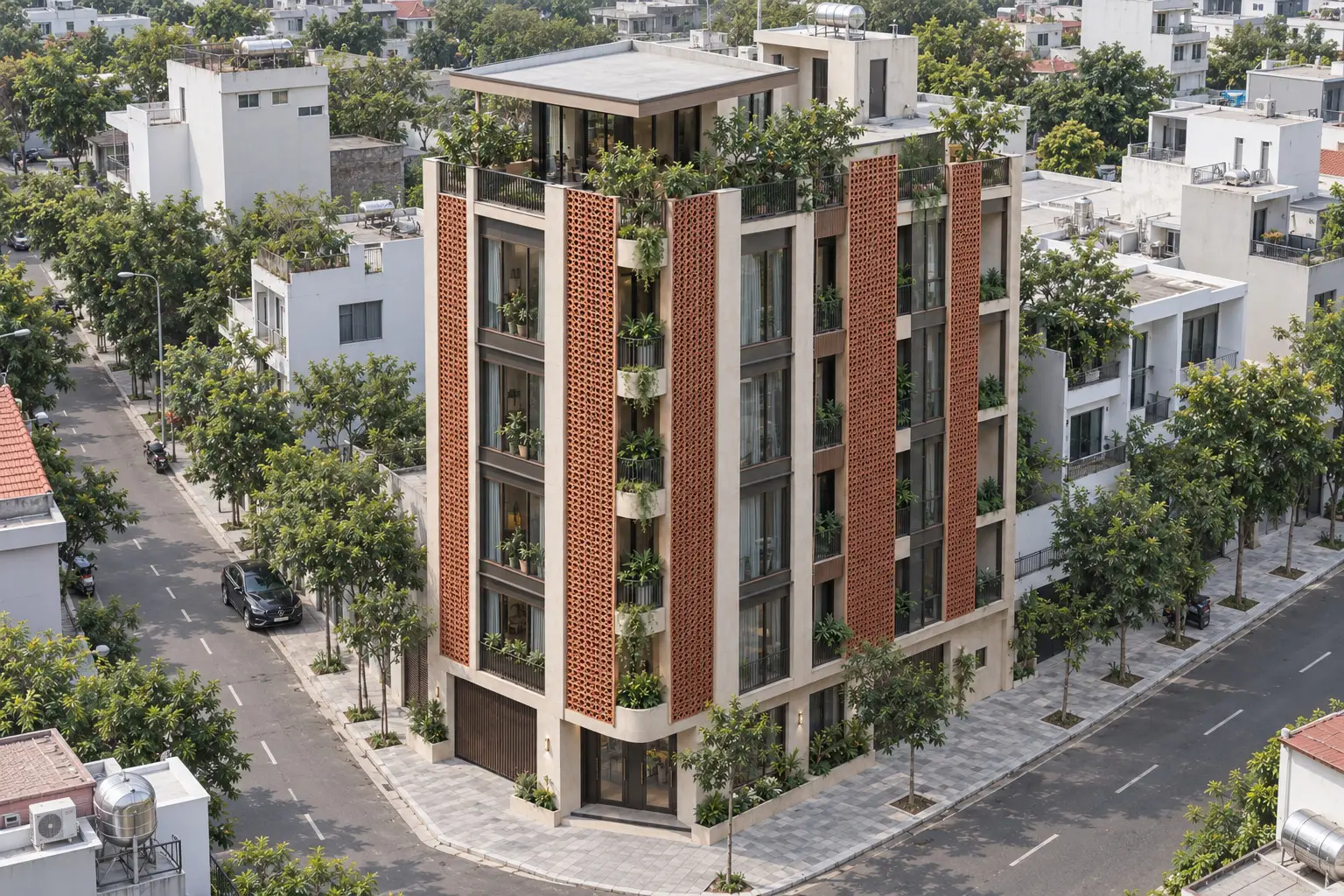 Hồng Phong — toàn cảnh từ trên cao