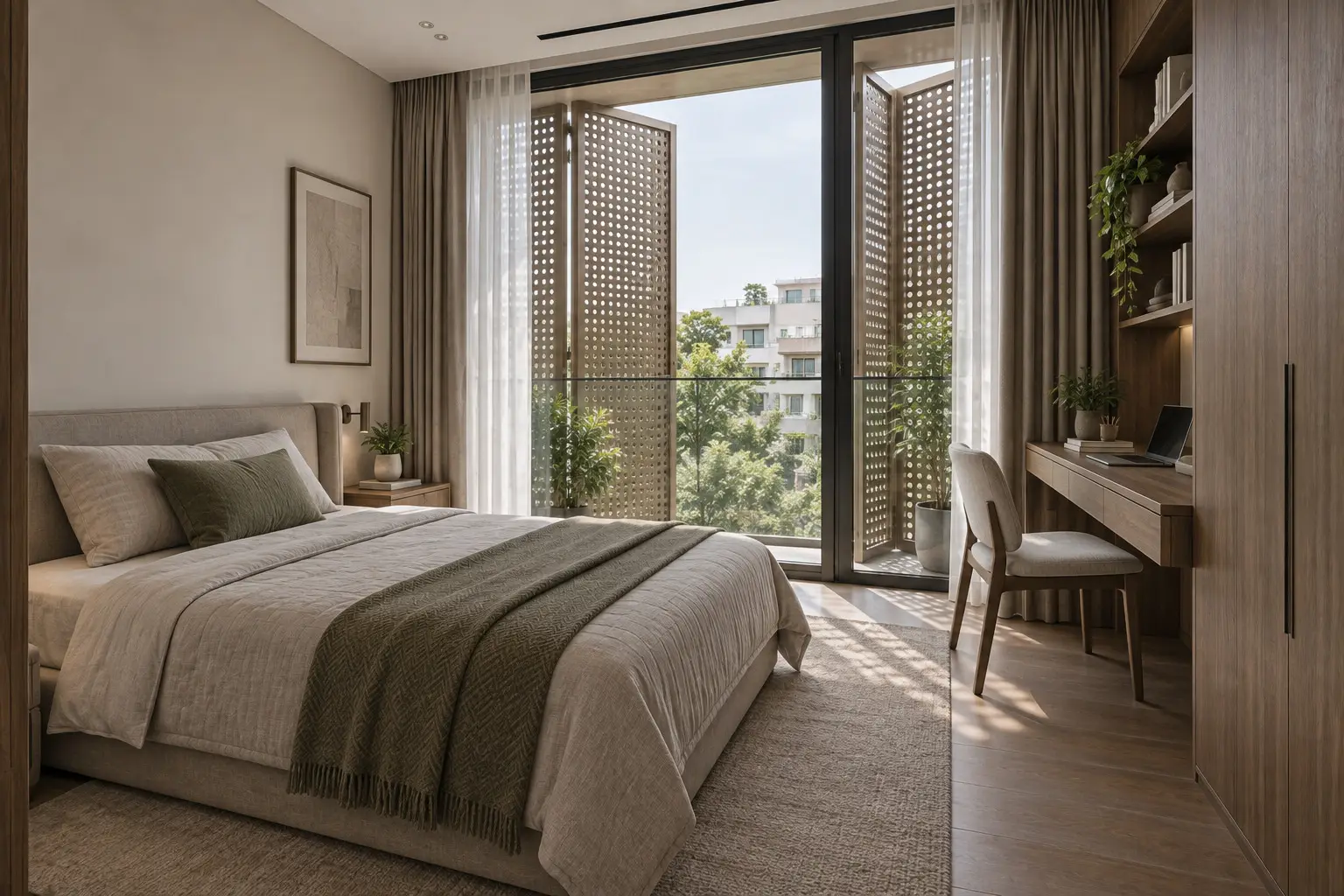 Khánh Duy — phòng ngủ phụ và góc làm việc