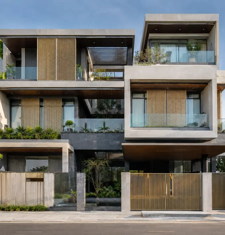 Ảnh đại diện Biệt thự hiện đại sky-court tại Hải Phòng – khoảng trời giữa những khung xếp lớp