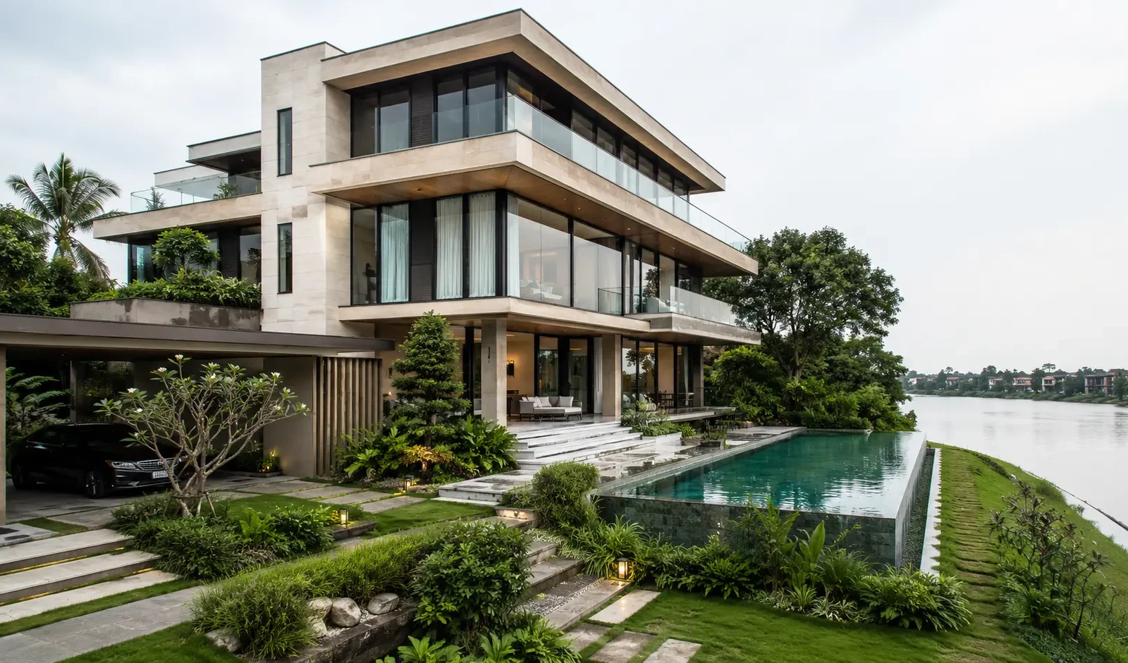 Ảnh đại diện Villa ven sông Hưng Yên – những lớp ngang mở ra mặt nước